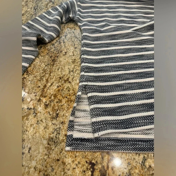 J Crew Sweater Women’s Size XS Blue White Stripes Cowl Neck Oversized Casual - Picture 5 of 10